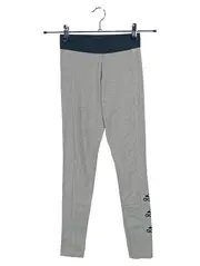 Vorschaubild 1 von Damen Leggings Grau XS Sportlich Baumwolle Logo-Print