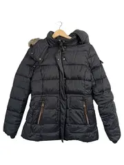 Vorschaubild 1 von Damen Steppjacke Winterjacke Kapuze Fellbesatz Blau Gr. S