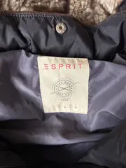 Vorschaubild 4 von Damen Steppjacke Winterjacke Kapuze Fellbesatz Blau Gr. S