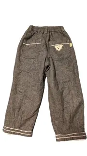 Vorschaubild 2 von Kinder Hose Winterhose Gr. 110 Grau Teddy Bär Applikation Warm