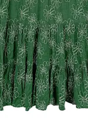 Vorschaubild 2 von Freizeitkleid Damen Baumwolle Blumenmuster Midikleid Gr. 38 M