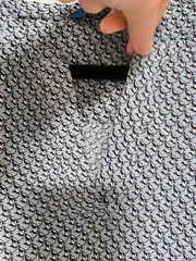 Vorschaubild 5 von Damen Bluse Gr. 36/S Blau Grafisch Kurzarm Casual