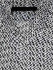 Vorschaubild 4 von Damen Bluse Gr. 36/S Blau Grafisch Kurzarm Casual