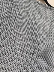 Vorschaubild 6 von Damen Bluse Gr. 36/S Blau Grafisch Kurzarm Casual