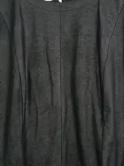 Vorschaubild 2 von Premium Damen Top Gr. 38 M Schwarz Wildlederoptik Kurzarm