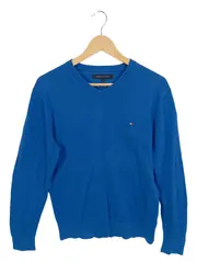 Vorschaubild 1 von Pullover Herren Gr. M V-Ausschnitt Blau Baumwolle