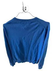 Vorschaubild 4 von Pullover Herren Gr. M V-Ausschnitt Blau Baumwolle