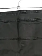 Vorschaubild 3 von Damen Rock Minirock Gr. 34/XS Schwarz Beschichtet Baumwoll-Mix Modern