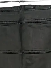 Vorschaubild 4 von Damen Rock Minirock Gr. 34/XS Schwarz Beschichtet Baumwoll-Mix Modern