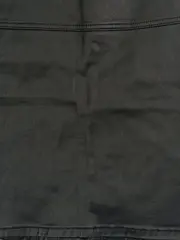 Vorschaubild 5 von Damen Rock Minirock Gr. 34/XS Schwarz Beschichtet Baumwoll-Mix Modern