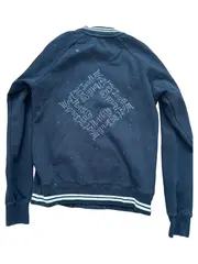 Vorschaubild 3 von College Jacke Herren Gr. M Schwarz Sweatjacke Varsity Bomber Logo Baumwolle