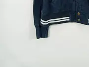 Vorschaubild 5 von College Jacke Herren Gr. M Schwarz Sweatjacke Varsity Bomber Logo Baumwolle