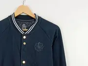 Vorschaubild 4 von College Jacke Herren Gr. M Schwarz Sweatjacke Varsity Bomber Logo Baumwolle