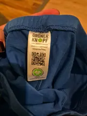 Vorschaubild 2 von Kinder Leggings Gr. 122/128 Blau Bio-Baumwolle GOTS