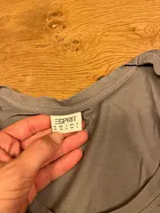 Vorschaubild 5 von Damen Langarmshirt 3/4-Arm Waldmotiv Pailletten Grau Gr. M