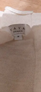 Vorschaubild 3 von Damen Pullover Rippstrick Beige Gr. M Viskose Wolle Lyocell