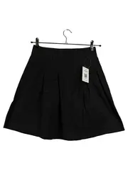 Vorschaubild 1 von Basic Damen Faltenrock Schwarz Gr. M/38 Baumwolle Casual