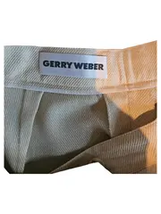 Vorschaubild 4 von Stoffhose Damen Beige Gr. 42 Business Klassisch Viskose Falten