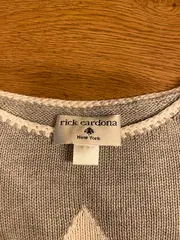 Vorschaubild 4 von Damen Pullover Strick Sterne Grau Gr. 38 M Baumwolle