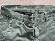 Vorschaubild 3 von Herren Chino Stoffhose W32 Oliv Slim Fit Casual