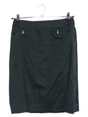 Vorschaubild 1 von Bleistiftrock Damen Elegant Grün Baumwolle Gr. 38 Business Midirock