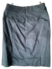 Vorschaubild 5 von Bleistiftrock Damen Elegant Grün Baumwolle Gr. 38 Business Midirock