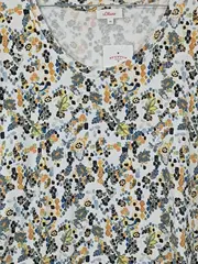Vorschaubild 2 von Damen T-Shirt Gr. 46/3XL Blumenmuster Viskose Mehrfarbig