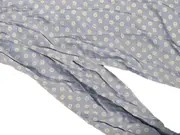 Vorschaubild 3 von Damen Bluse Langarm Punkte Raffungen Blau Gr. 42 XL