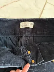 Vorschaubild 6 von Damen Cordrock Gr. 40/L Blau Minirock Baumwolle Reißverschluss