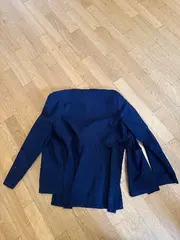 Vorschaubild 2 von Damen Leichte Jacke Gr. 40 Blau Baumwolle Minimalistisch
