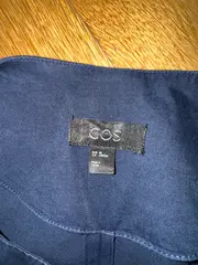 Vorschaubild 3 von Damen Leichte Jacke Gr. 40 Blau Baumwolle Minimalistisch