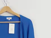 Vorschaubild 4 von Damen Strickjacke Cardigan Blau Gr. 36/S Viskose NEU