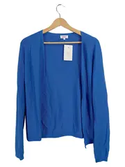 Vorschaubild 1 von Damen Strickjacke Cardigan Blau Gr. 36/S Viskose NEU