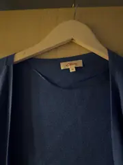 Vorschaubild 5 von Damen Strickjacke Cardigan Blau Gr. 36/S Viskose NEU