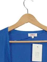 Vorschaubild 3 von Damen Strickjacke Cardigan Blau Gr. 36/S Viskose NEU