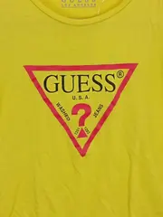 Vorschaubild 3 von Damen T-Shirt Gelb Logo-Print Gr. S 36 Baumwolle Modal