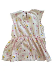 Vorschaubild 2 von Sommerkleid Kinder Rosa Gr. 68 Baumwolle Tiermotiv Rüsche