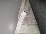 Vorschaubild 7 von Damen Pullover Gr. 38 M Grau Schwarz Gestreift Wolle Leinen Knopfleiste