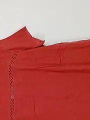 Vorschaubild 3 von Damen T-Shirt Gr. XL Rot Viskose Lochmuster Casual