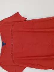 Vorschaubild 6 von Damen T-Shirt Gr. XL Rot Viskose Lochmuster Casual