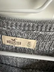 Vorschaubild 4 von Damen Pullover Gr. 34/XS Grau Strickpullover Spitze Baumwolle Casual