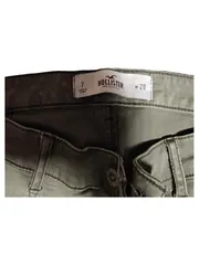 Vorschaubild 2 von Damen Cargohose W28 36 Skinny Oliv Grün Baumwolle Casual