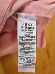 Vorschaubild 4 von Langarmshirt Mädchen Rosa Hase Rüschen Gr. 86 Baumwolle