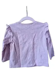 Vorschaubild 3 von Langarmshirt Mädchen Rosa Hase Rüschen Gr. 86 Baumwolle