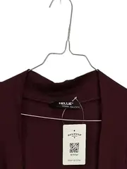 Vorschaubild 2 von Damen Strickjacke Cardigan Gr. M Bordeaux Rot Viskose