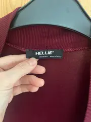 Vorschaubild 4 von Damen Strickjacke Cardigan Gr. M Bordeaux Rot Viskose