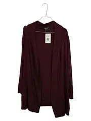 Vorschaubild 1 von Damen Strickjacke Cardigan Gr. M Bordeaux Rot Viskose