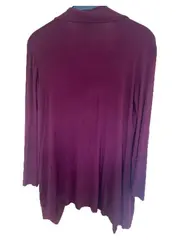 Vorschaubild 6 von Damen Strickjacke Cardigan Gr. M Bordeaux Rot Viskose