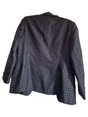 Vorschaubild 6 von Damen Blazer Gr. 38 Schwarz Strukturmuster Business Jacke