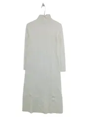 Vorschaubild 1 von Damen Strickkleid Rollkragen Langarm Weiß Gr. S Maxi